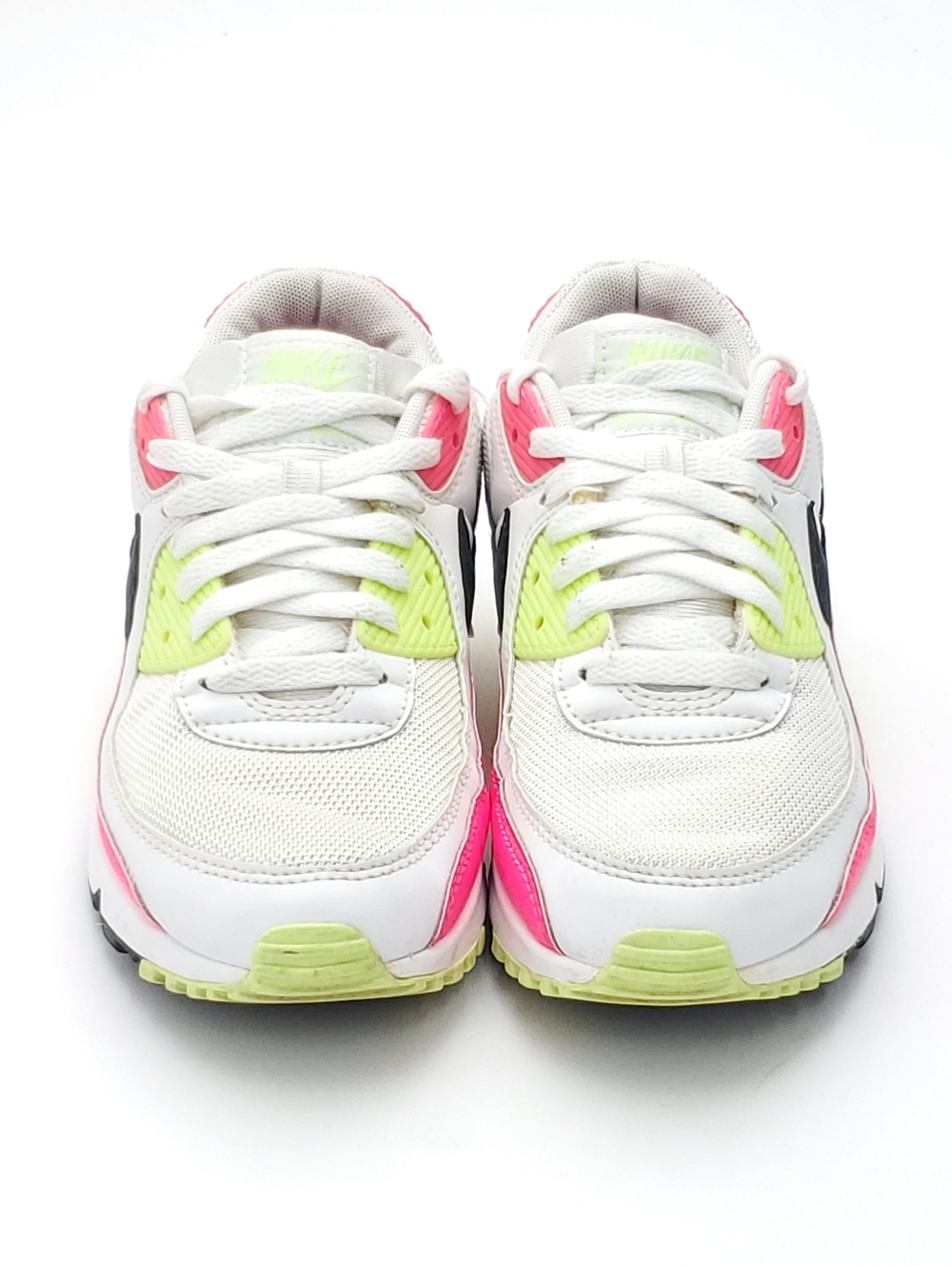 NIKE Air Max 90 Sneakers Watermelon White/Pink Neon Activewear Shoes Womens Sz 9 - Picture 3 of 10